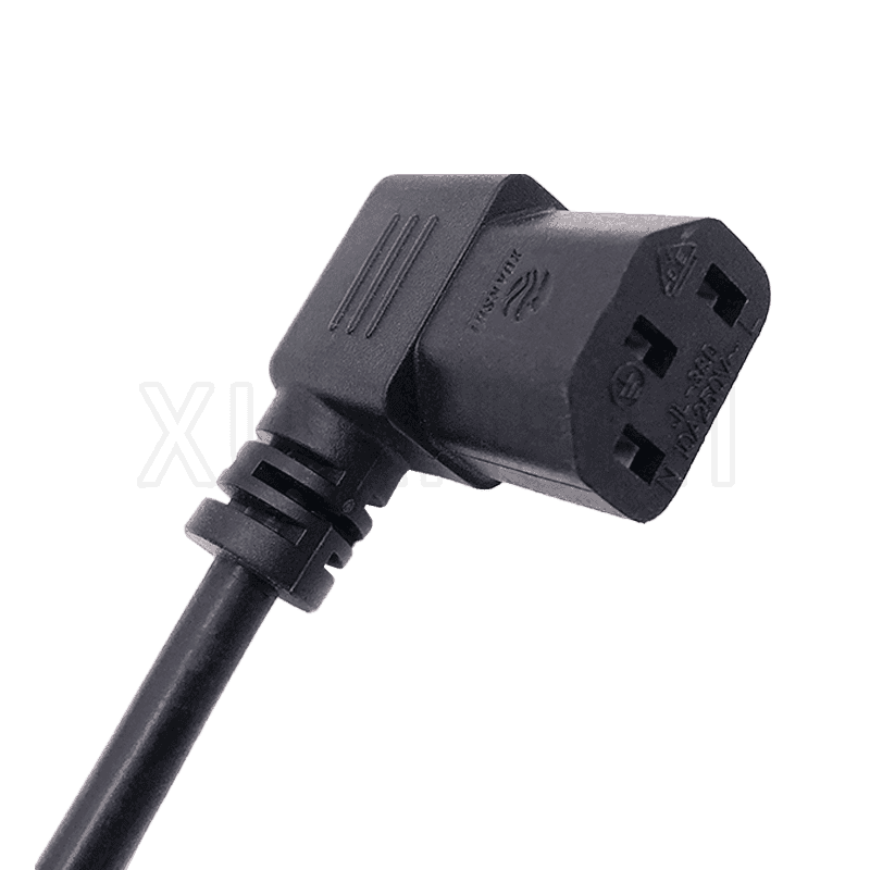 ângulo reto C13 conector IEC JL-38D