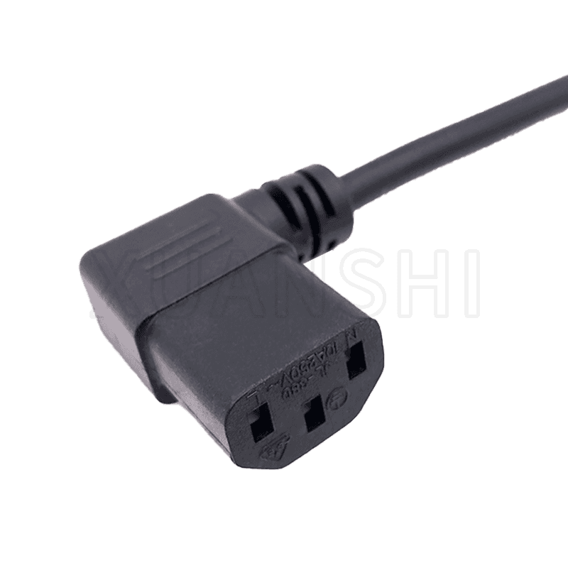 ângulo reto C13 conector IEC JL-38D