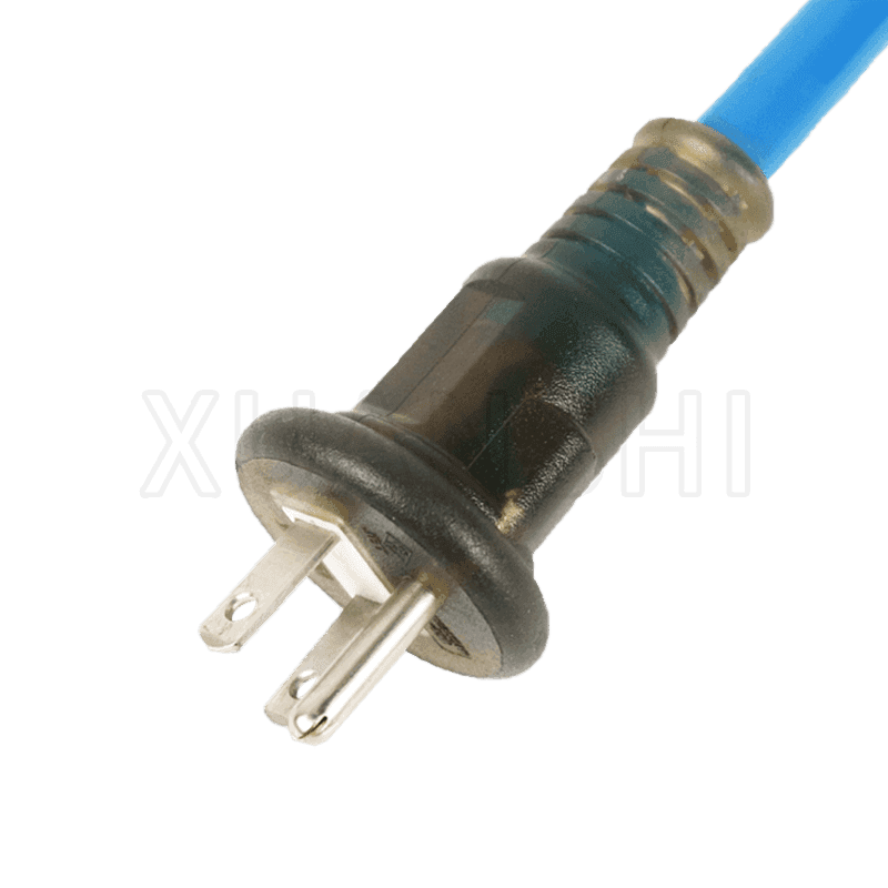 Cabo de extensão de plugue de 3 pinos do Japão com soquete de 3 tomadas JL-55A, JL-55F